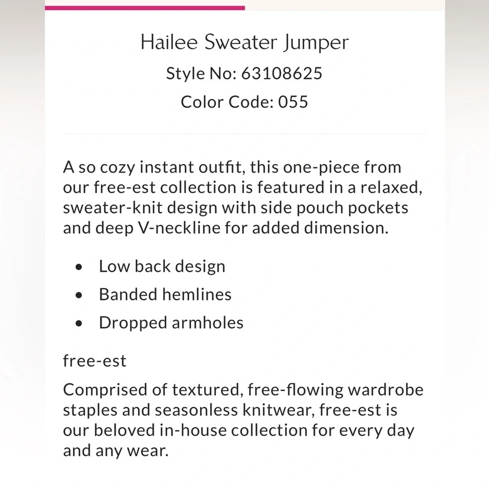 Free People Hailee Sweater Jumper Onesie 💜 Orchid Tint - XS - NWT